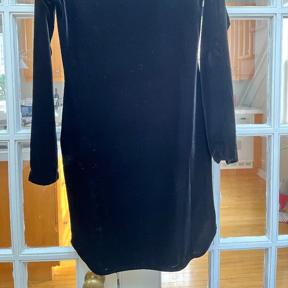 Black velour Cheap Monday dress, Size Medium - Picture 4 of 5